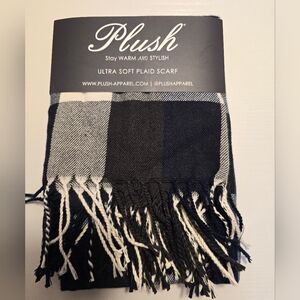 Plush Ultra Soft Plaid Scarf new